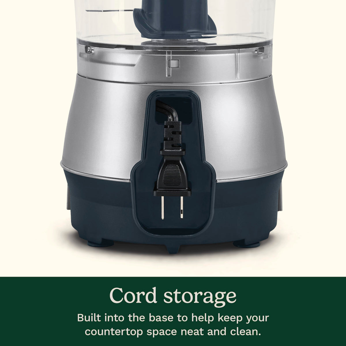 Cuisinart FP-5 wide-mouth feed tube accommodates larger ingredients