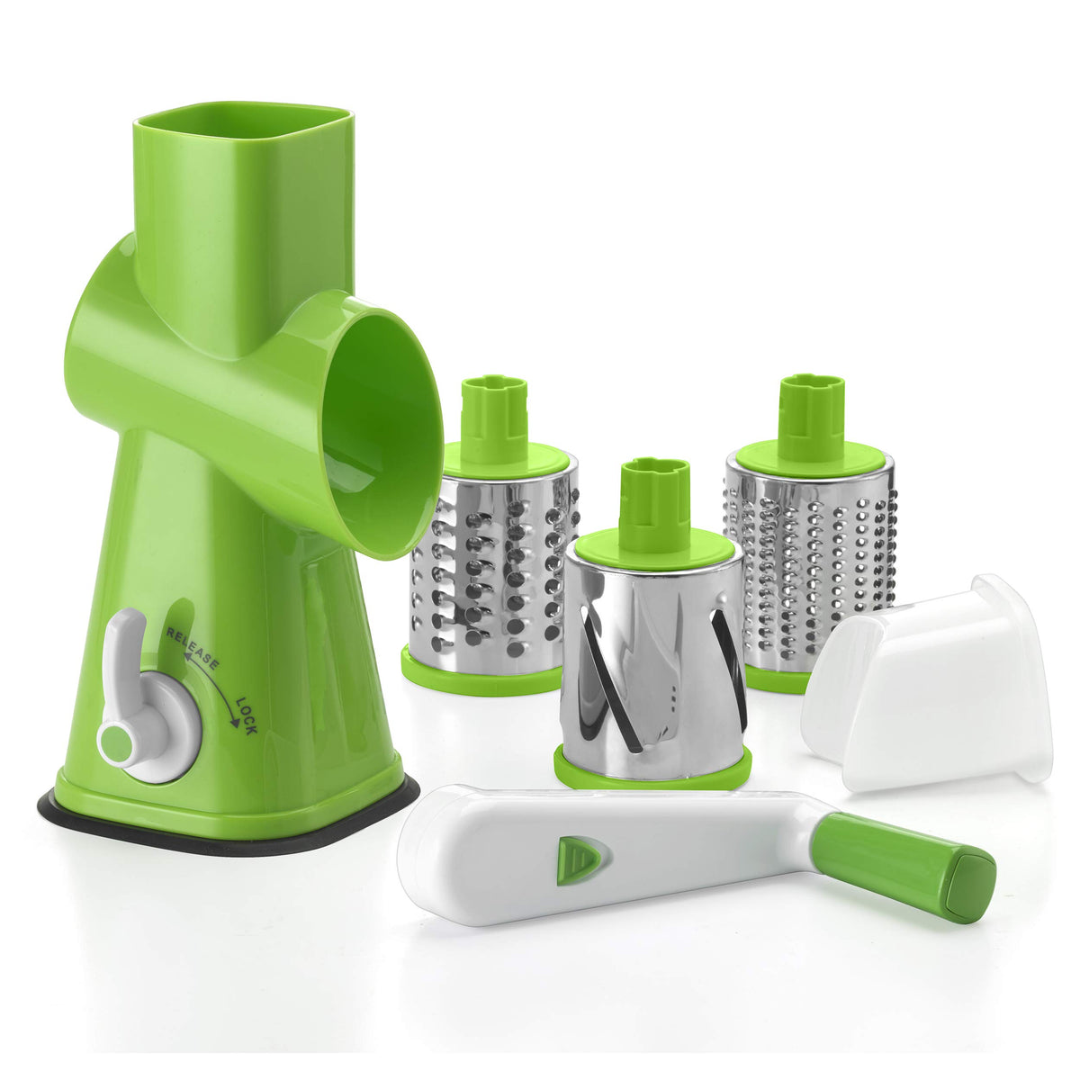 Cuisinart Fresh Slice slicing-drum creating uniform vegetable slices.