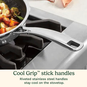 Cuisinart FusionPlus 10in lid paired with skillet for easy covered cooking.