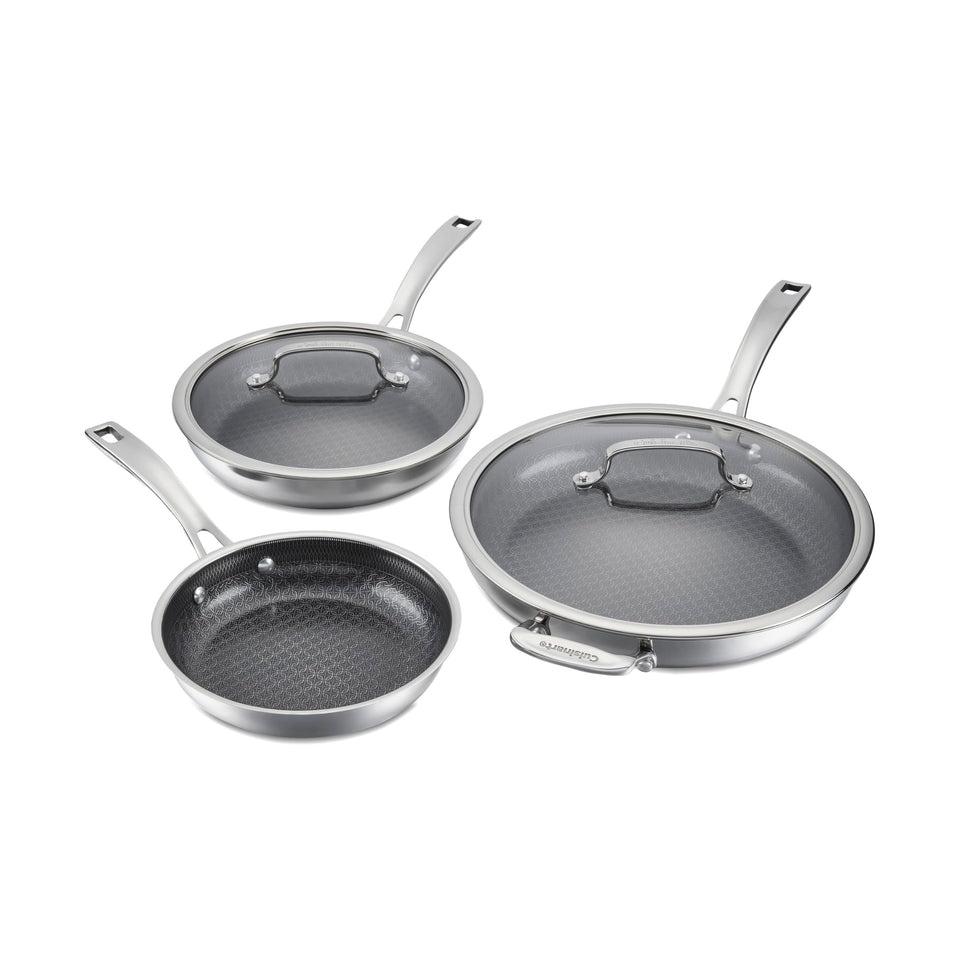 Cuisinart FusionPlus 8in skillet showing even heat for quick searing.