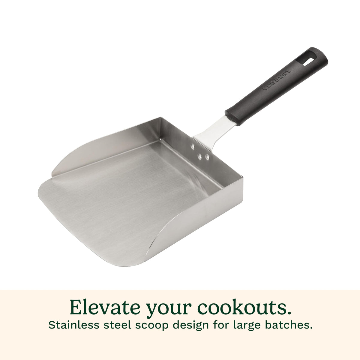 Cuisinart Griddle Food Mover holds up to 5 cups for efficient serving of dishes.