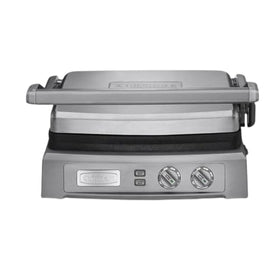 Cuisinart Griddler Deluxe in full-grill mode for versatile weeknight meals.