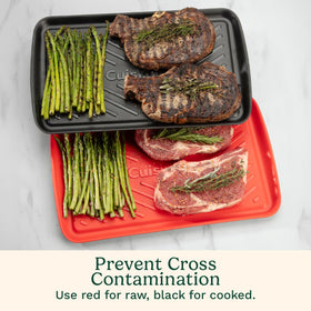 Cuisinart Grilling Trays dishwasher safe for easy cleanup.
