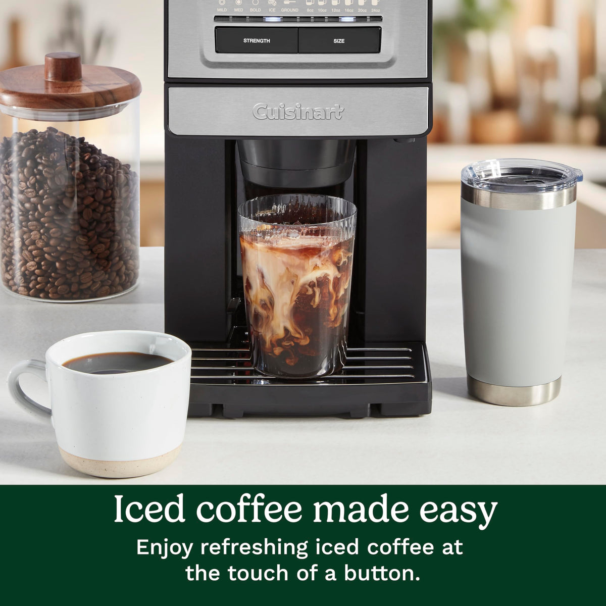 Cuisinart Grind & Brew DGB-30 adjustable strength to tailor each cup.