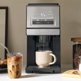 Cuisinart Grind & Brew DGB-30 burr mill in action delivering a consistent grind.