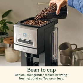 Cuisinart Grind & Brew DGB-30 hot brew pour for a warm morning cup.