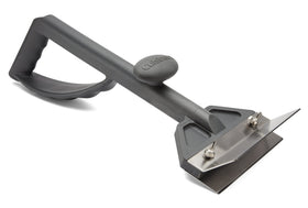 Cuisinart heavy-duty griddle scraper with 6-inch blade for quick burnt-on residue removal.