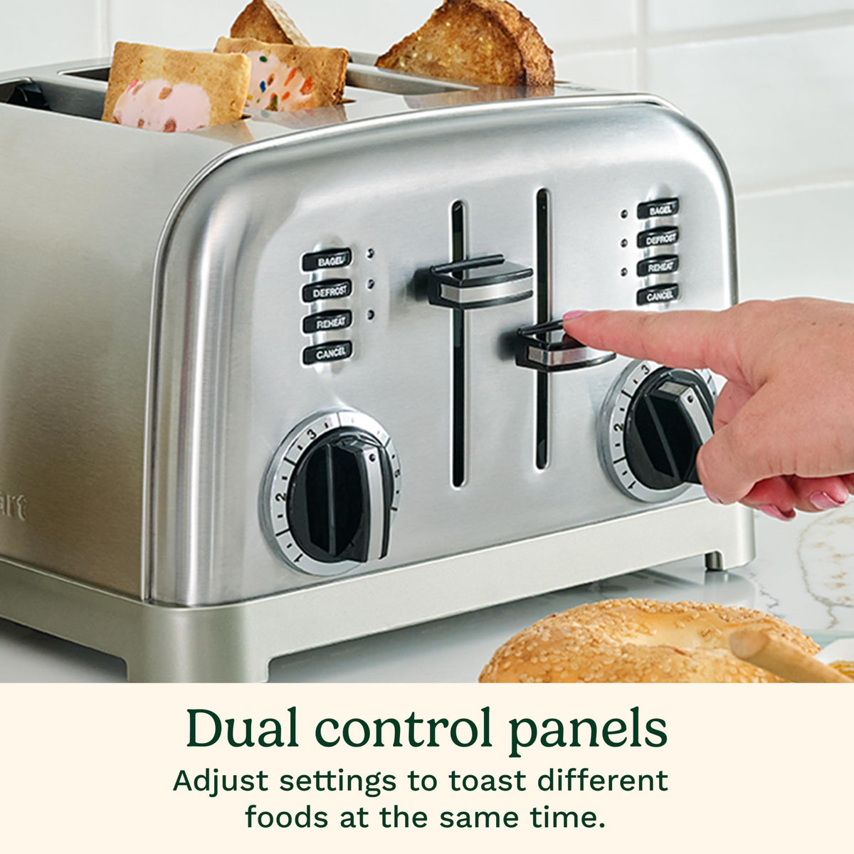 Cuisinart high-lift lever makes removing toast easy