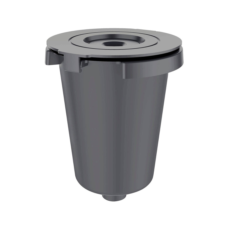 Cuisinart HomeBarista filter cup assembled, BPA-free and ready for reuse to reduce waste.