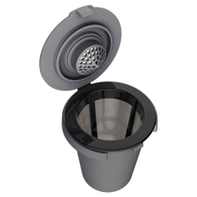 Cuisinart HomeBarista filter cup dishwasher-safe design for easy cleaning and reuse.