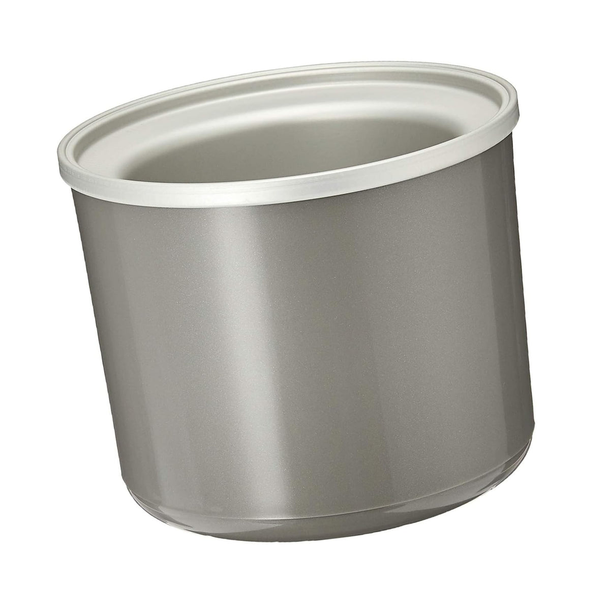 Cuisinart ICE-30RFB bowl on counter beside ice-cream maker.