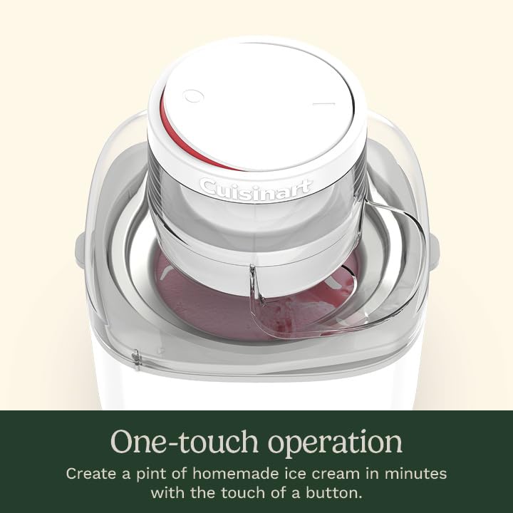 Cuisinart ice cream ready in 25 minutes for quick homemade treats.