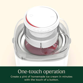 Cuisinart ice cream ready in 25 minutes for quick homemade treats.