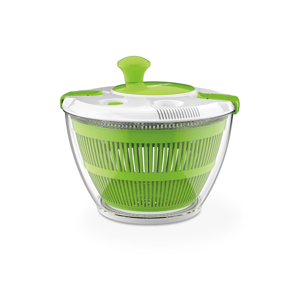 Cuisinart large spin stop salad spinner 5qt bowl ready to dry greens and vegetables