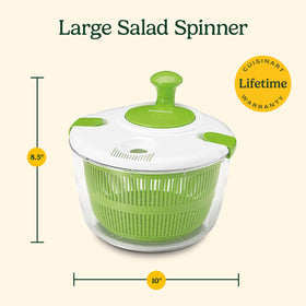 Lid-lock feature ensures secure operation while spinning
