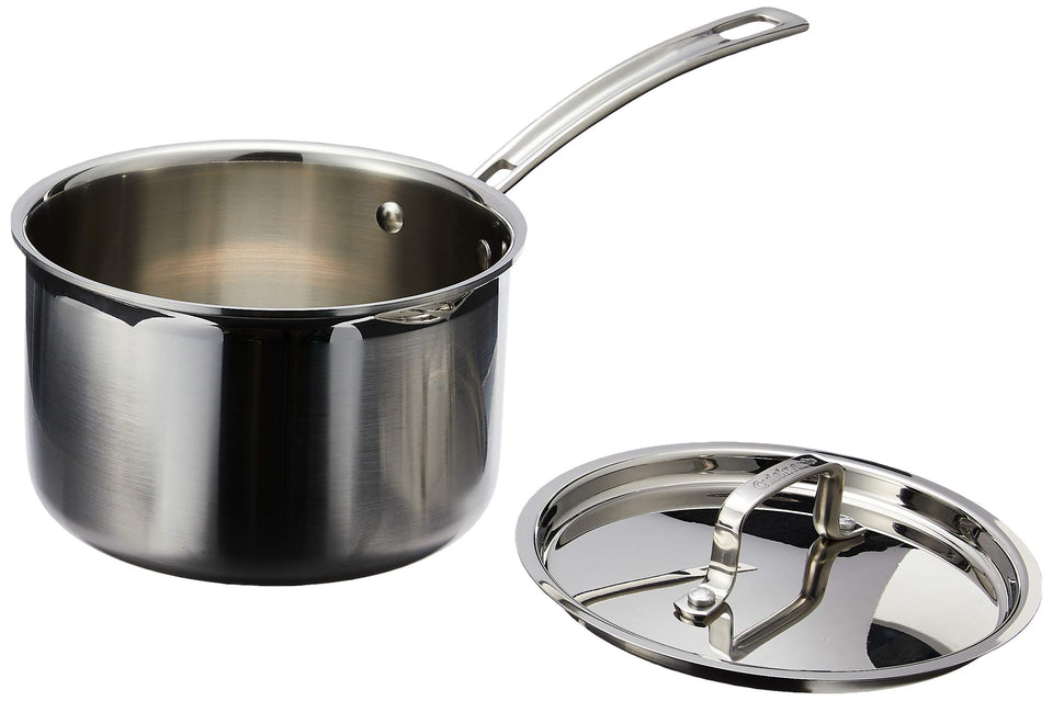 Cuisinart MCP193-18N triple-ply skillet top view highlighting even heat-ready design.