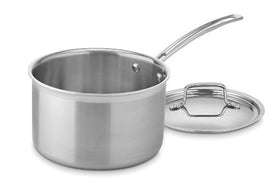 Cuisinart MCP194-20N stainless interior skillet ready for sautéing vegetables.