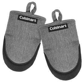 Cuisinart mini oven mitts with non slip palm offer secure heat protection.