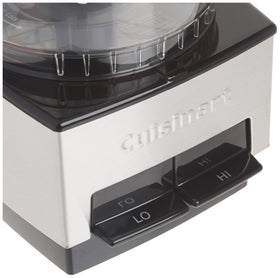 Cuisinart Mini PREP lid and spatula illustrating easy serving and cleanup