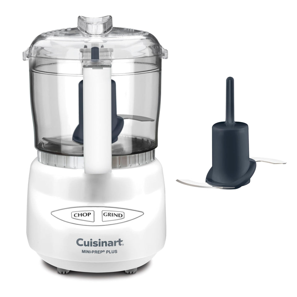 Cuisinart Mini-Prep Plus 24-ounce bowl with handle, ideal for quick herb chopping.
