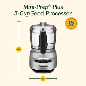 Dishwasher-safe bowl and lid of the Mini-Prep Plus for easy cleanup
