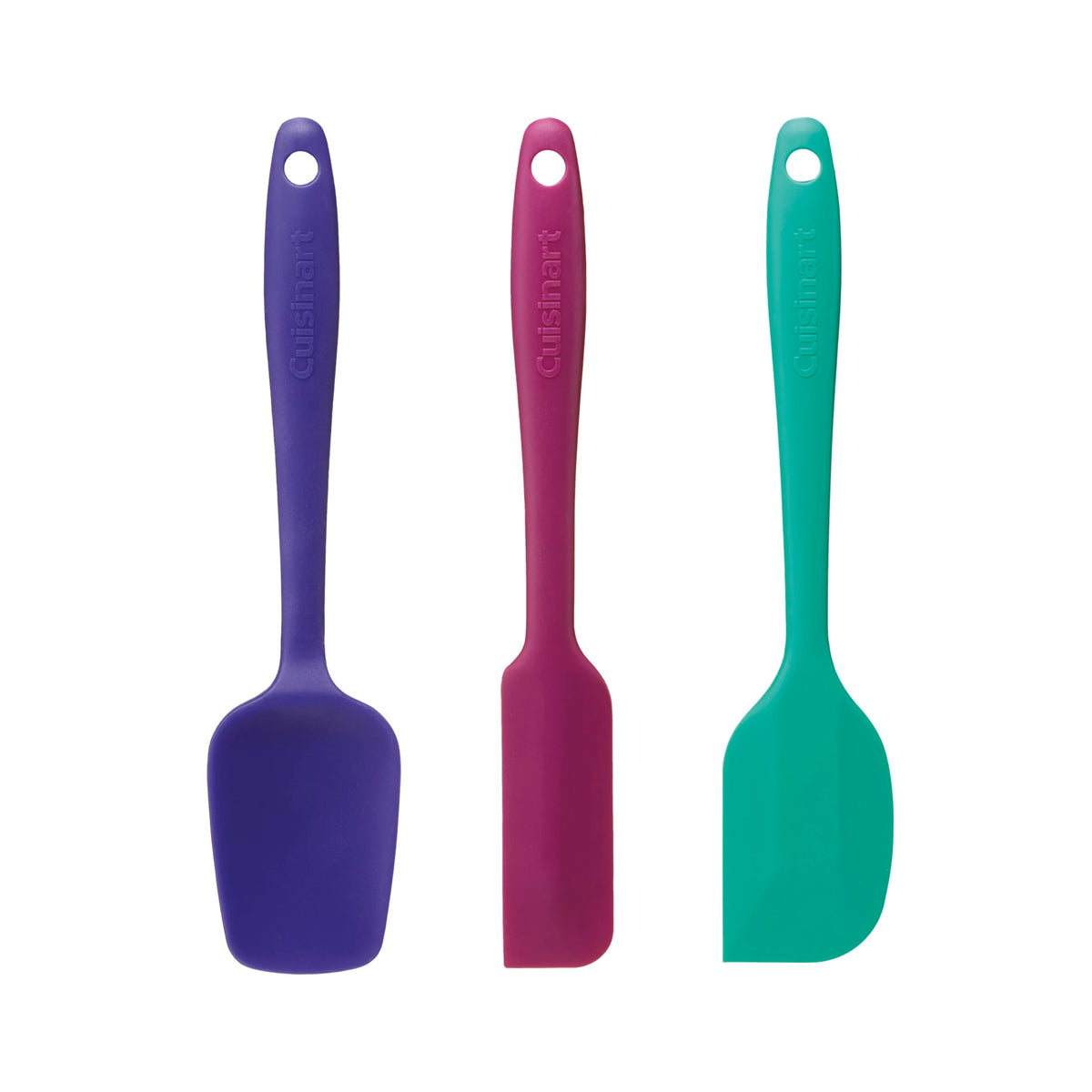 Cuisinart CTG-00-S3MSJ mini silicone spatulas set for easy batter scraping