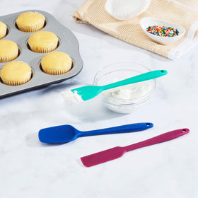 Cuisinart silicone spatulas durable construction for long-term baking and cooking