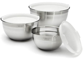 Cuisinart mixing bowl set 1.5-quart stainless steel for precise batter mixing