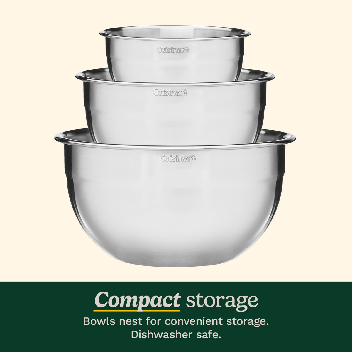 Cuisinart mixing bowl set 5-quart for large batches and whisking