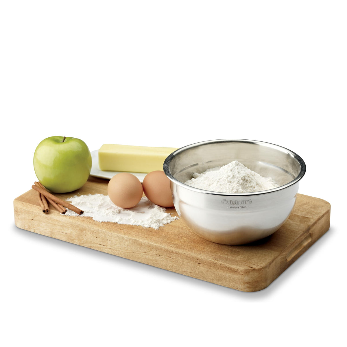 Cuisinart mixing bowl set with lids for fridge-safe storage