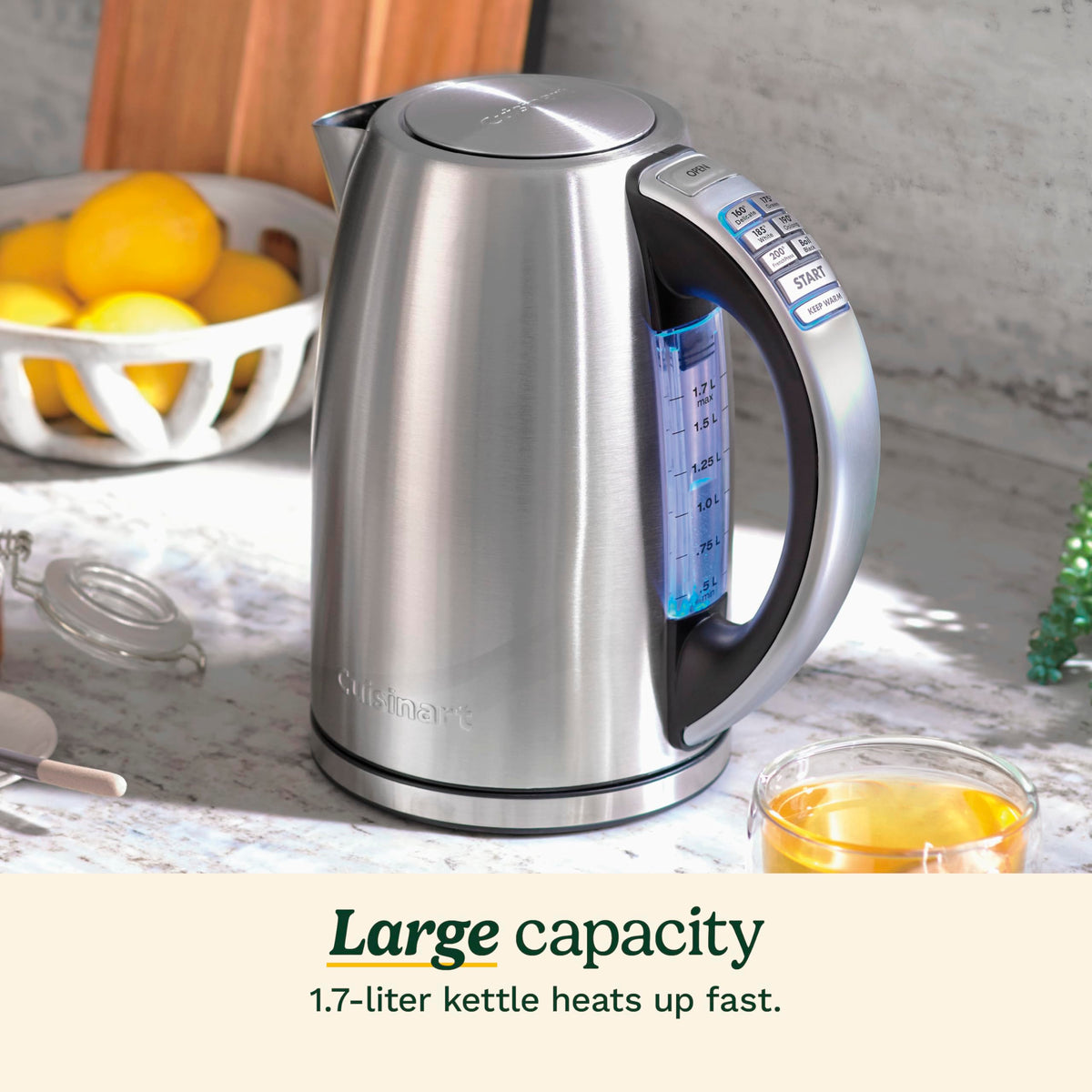Cuisinart PerfecTemp 1.7L kettle base 360 for cordless serving