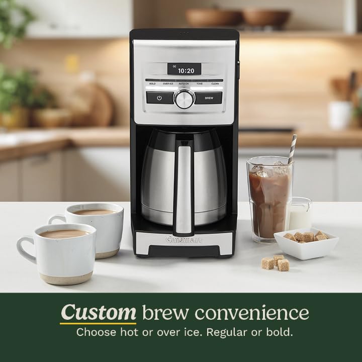 Cuisinart Personal Brew 10-Cup Brew Pause feature for mid cycle tasting
