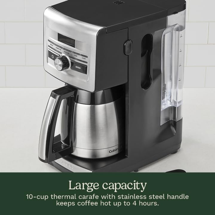 Cuisinart Personal Brew 10-Cup keep-warm control for flexible timing