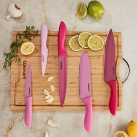 Cuisinart Pink paring knife 3-5in for precise peeling and trimming.
