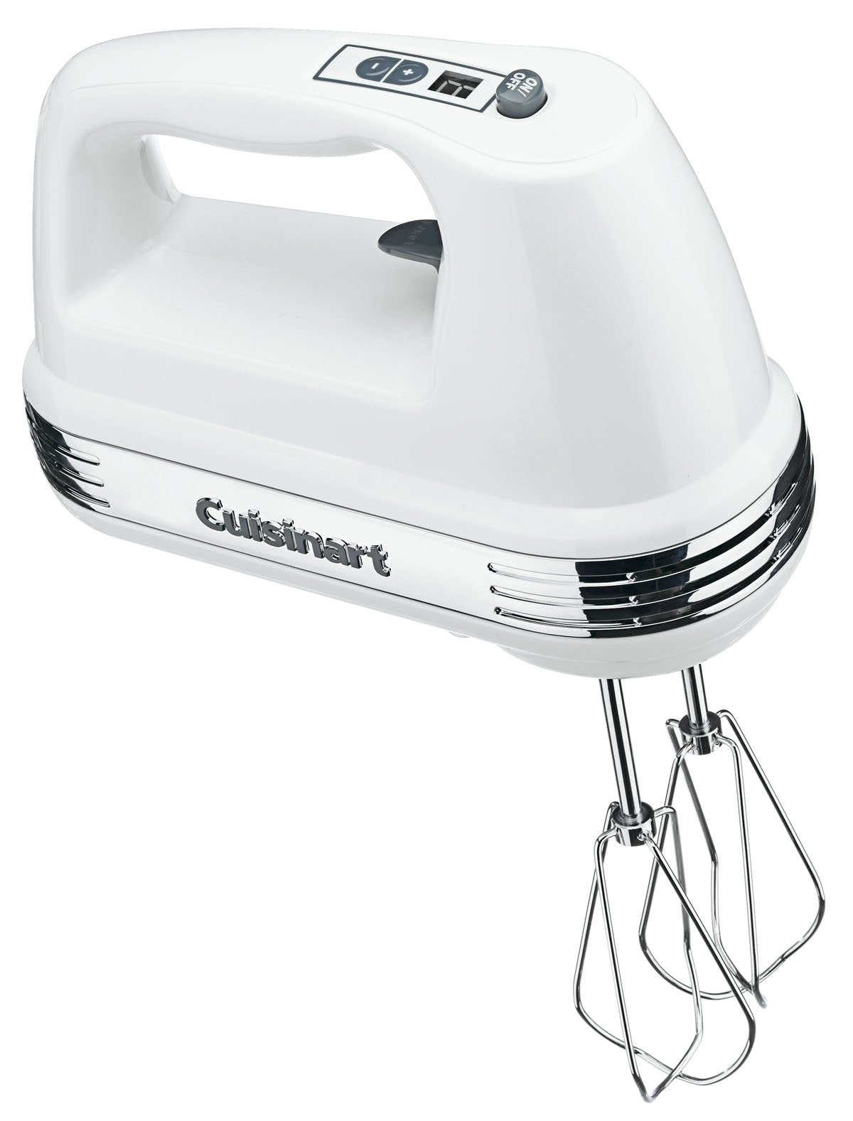 Cuisinart Power Advantage Plus mixer whipping eggs with minimal splatter.