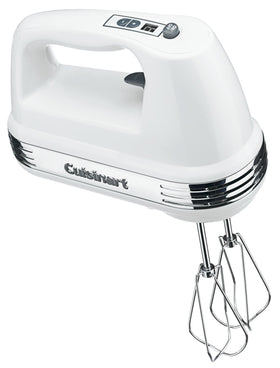 Cuisinart Power Advantage Plus mixer whipping eggs with minimal splatter.