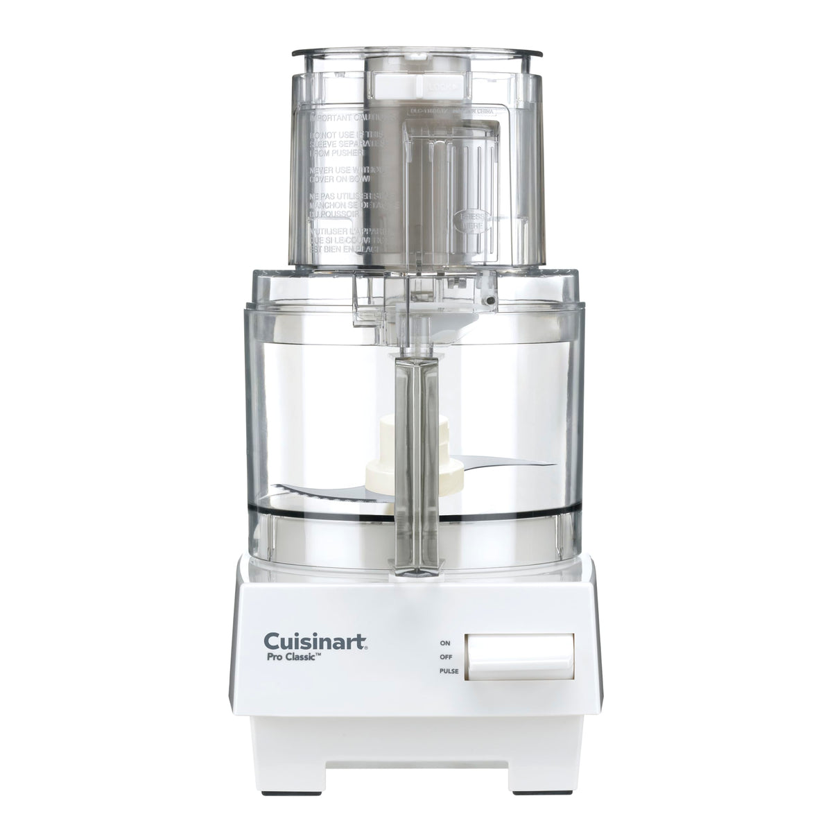 Cuisinart Pro Classic 7-Cup Processor bowl shows large capacity for big batches and dips.