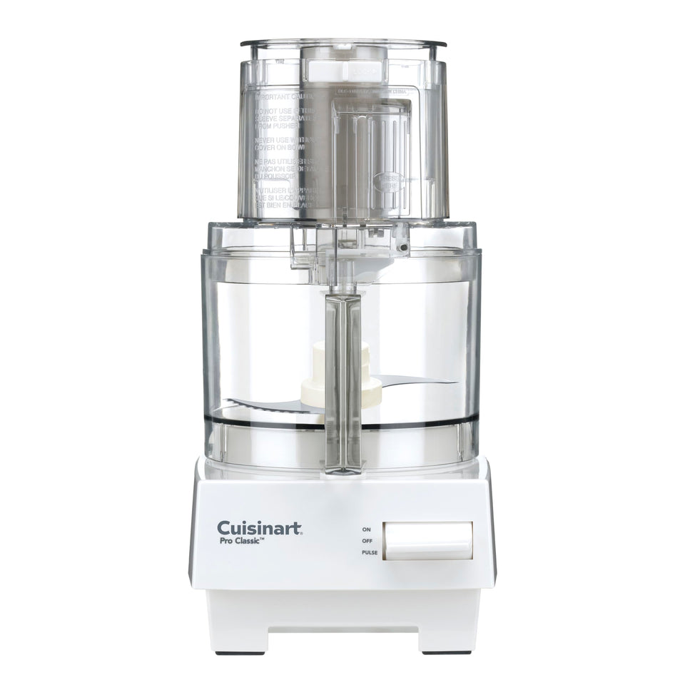 Cuisinart Pro Classic 7-Cup Processor bowl shows large capacity for big batches and dips.