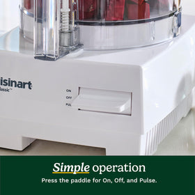 Cuisinart Pro Classic 4mm slicing disc delivers even, uniform slices.