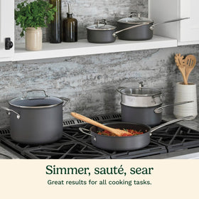 Cuisinart Quantanium nonstick surface for easy food release.