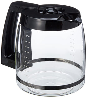 Cuisinart replacement glass carafe with 12-cup capacity for DCC-1200PRC, keeps coffee hot and ready.