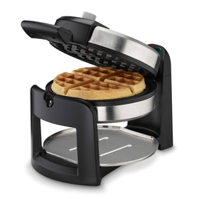 Cuisinart Round Flip Belgian Waffle Maker browning dial close-up