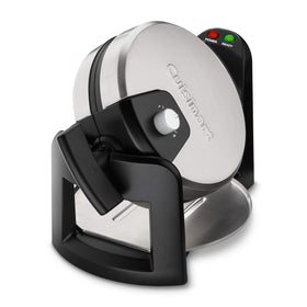 Cuisinart Round Flip Belgian Waffle Maker nonstick plates release waffles smoothly
