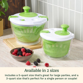 Cuisinart salad spinner serving bowl used as a stylish serving dish.
