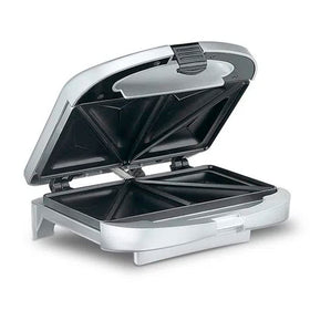 Cuisinart sandwich grill lid closed for even browning