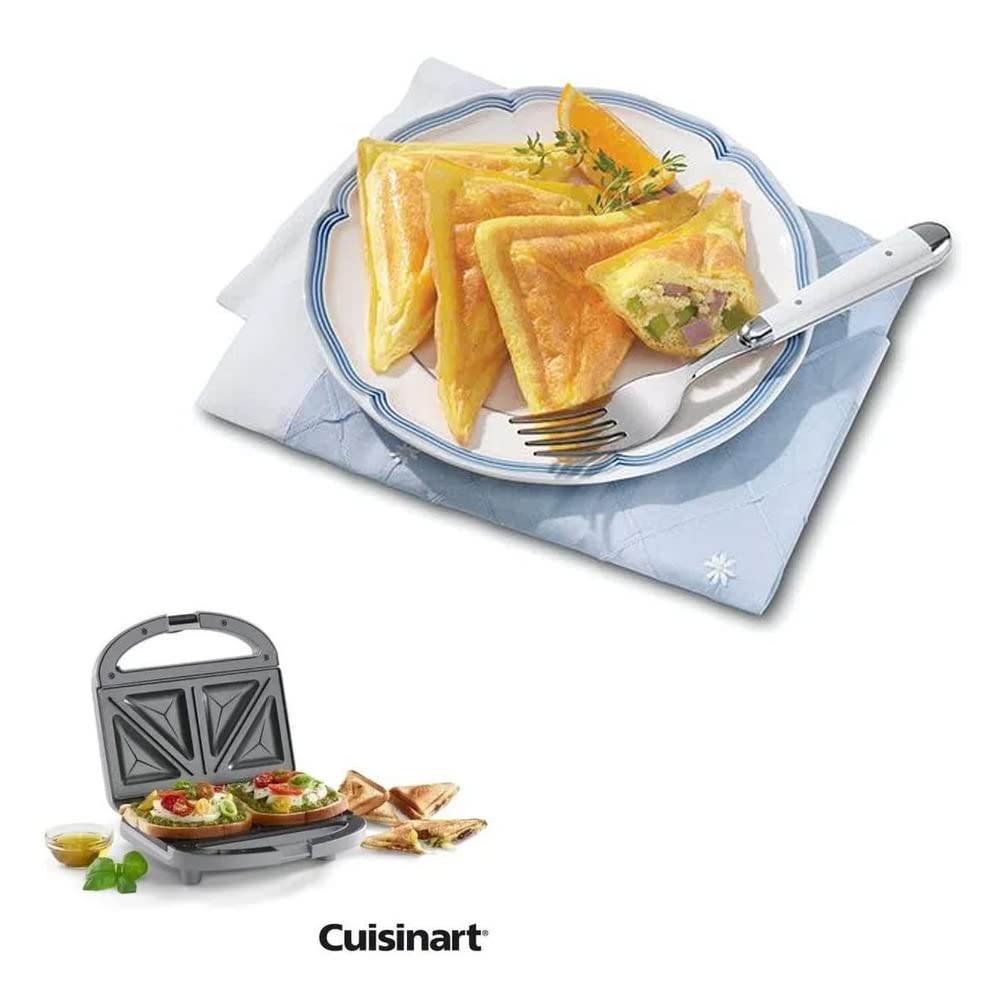 Cuisinart sandwich grill raised ridges seal edges and prevent overflow