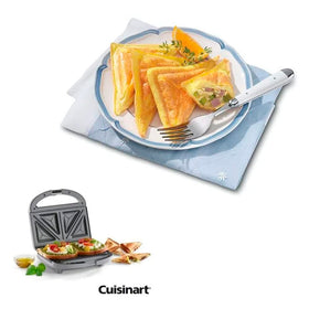 Cuisinart sandwich grill raised ridges seal edges and prevent overflow