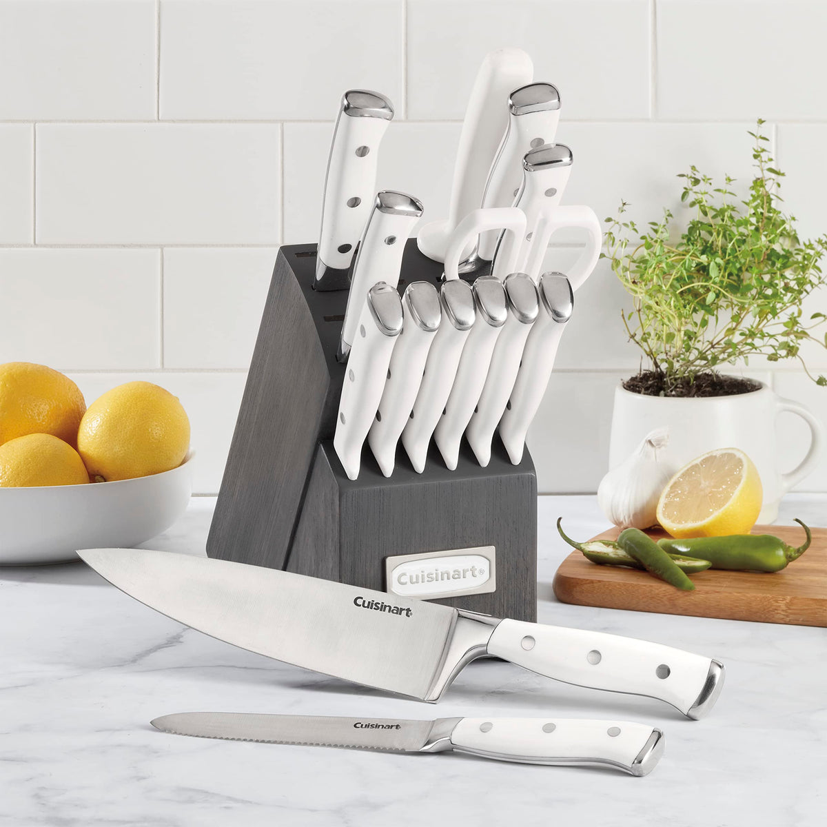 Cuisinart santoku in use for versatile chopping tasks