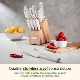 Cuisinart slicing knife with ultra-sharp edge for clean slices.
