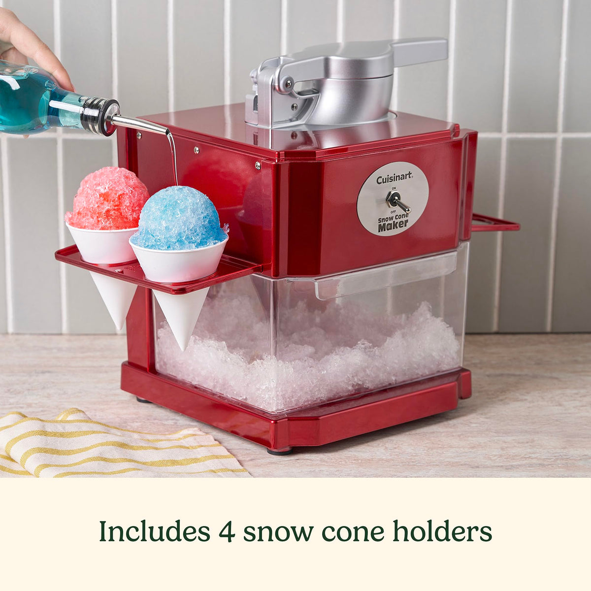 Cuisinart Snow Cone Maker compact design fits any counter